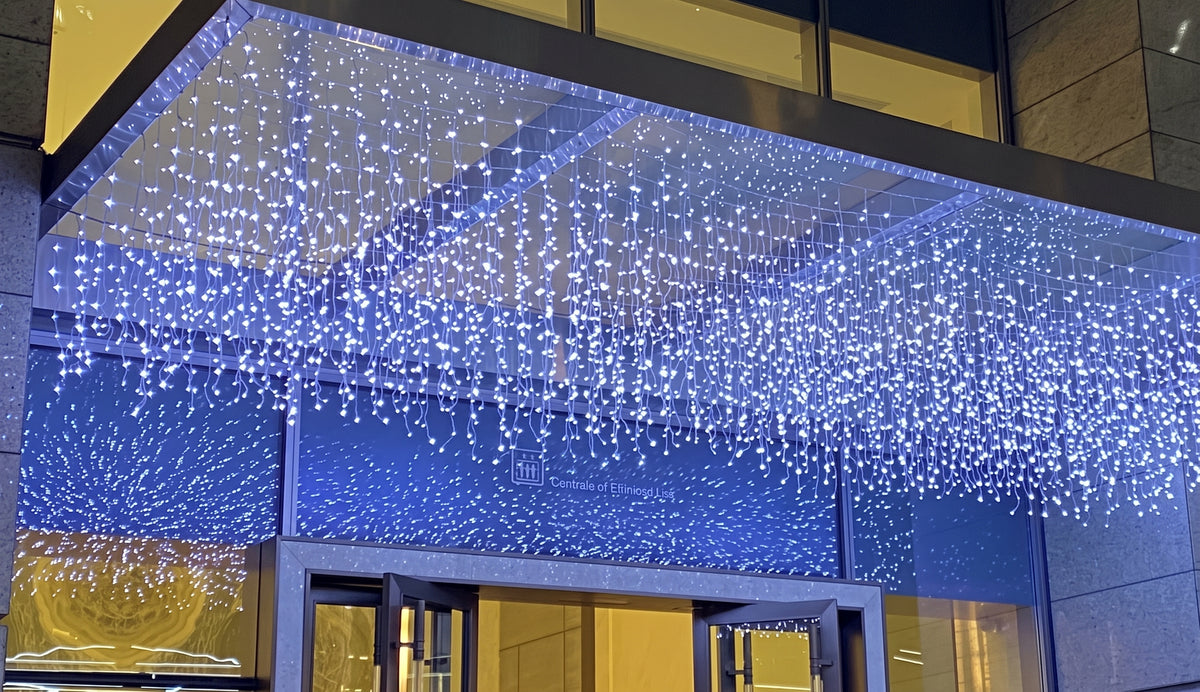 Lluvia led 9 metros x40cm, 50cm y 60cm