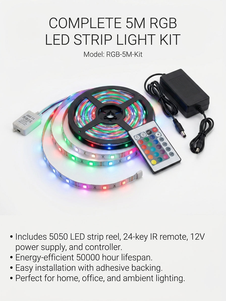 Cinta led RGB x 5 metros
