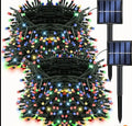 Solar x 200 bombillos, cable verde