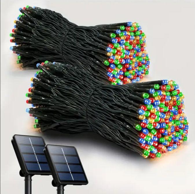 Solar x 100 Led  cable verde 10 metros 8 funciones