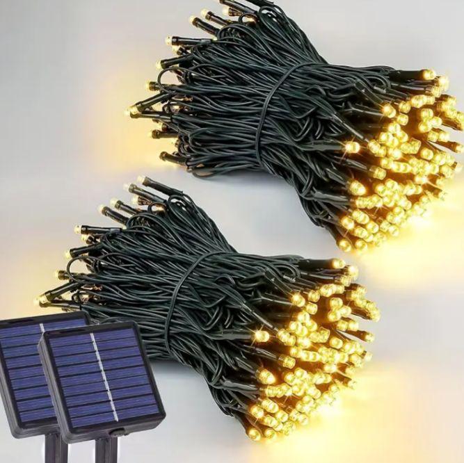Solar x 500 bombillos cable verde