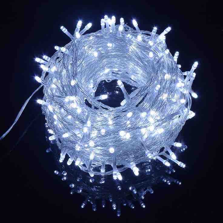 Luz lineal x 180 bombillos cable siliconado