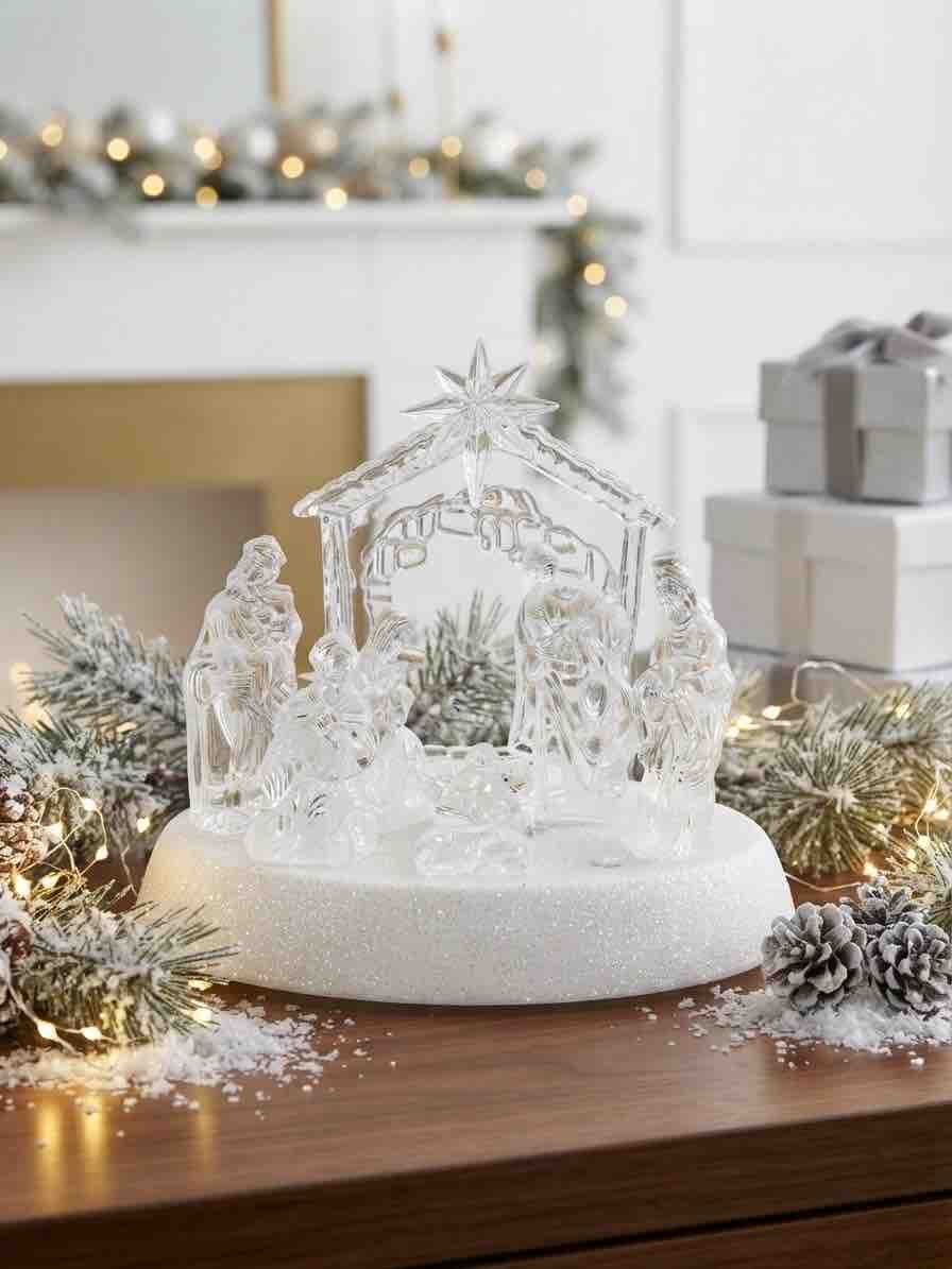 Pesebre cristalizado y escarchado (REF: NL241)