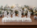 Pesebre cristalizado con luz y música REF: NL227)