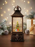 Farol con arbolito, escarchas, luces y sonido REF: NL232)
